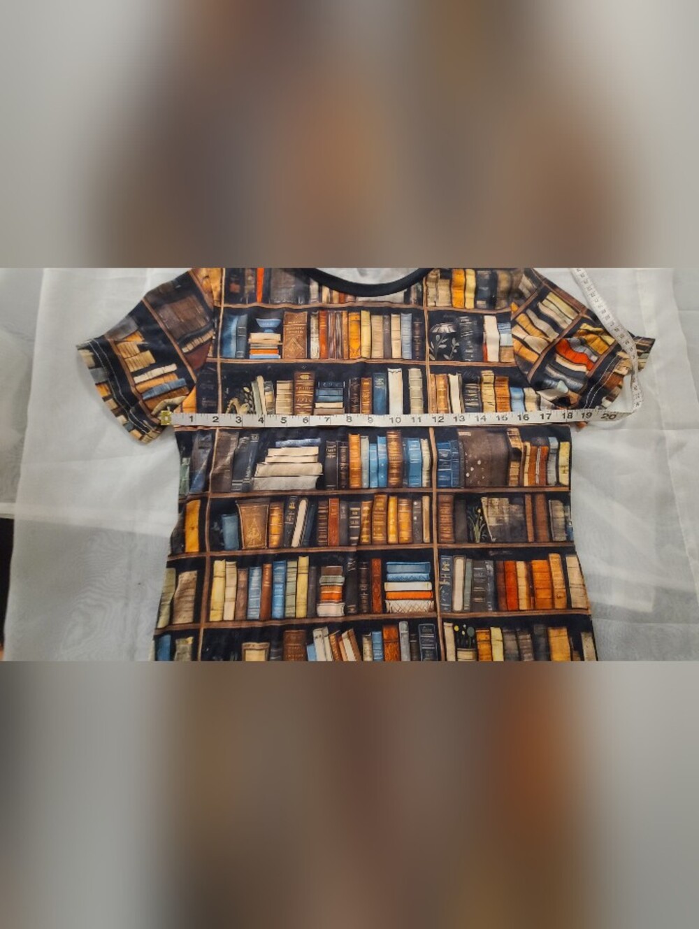 Bookprint Tee Shirt Size Small - Picture 6 of 8